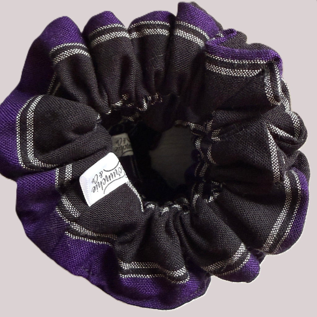 Ivy Plum Hand Woven Scrunchie