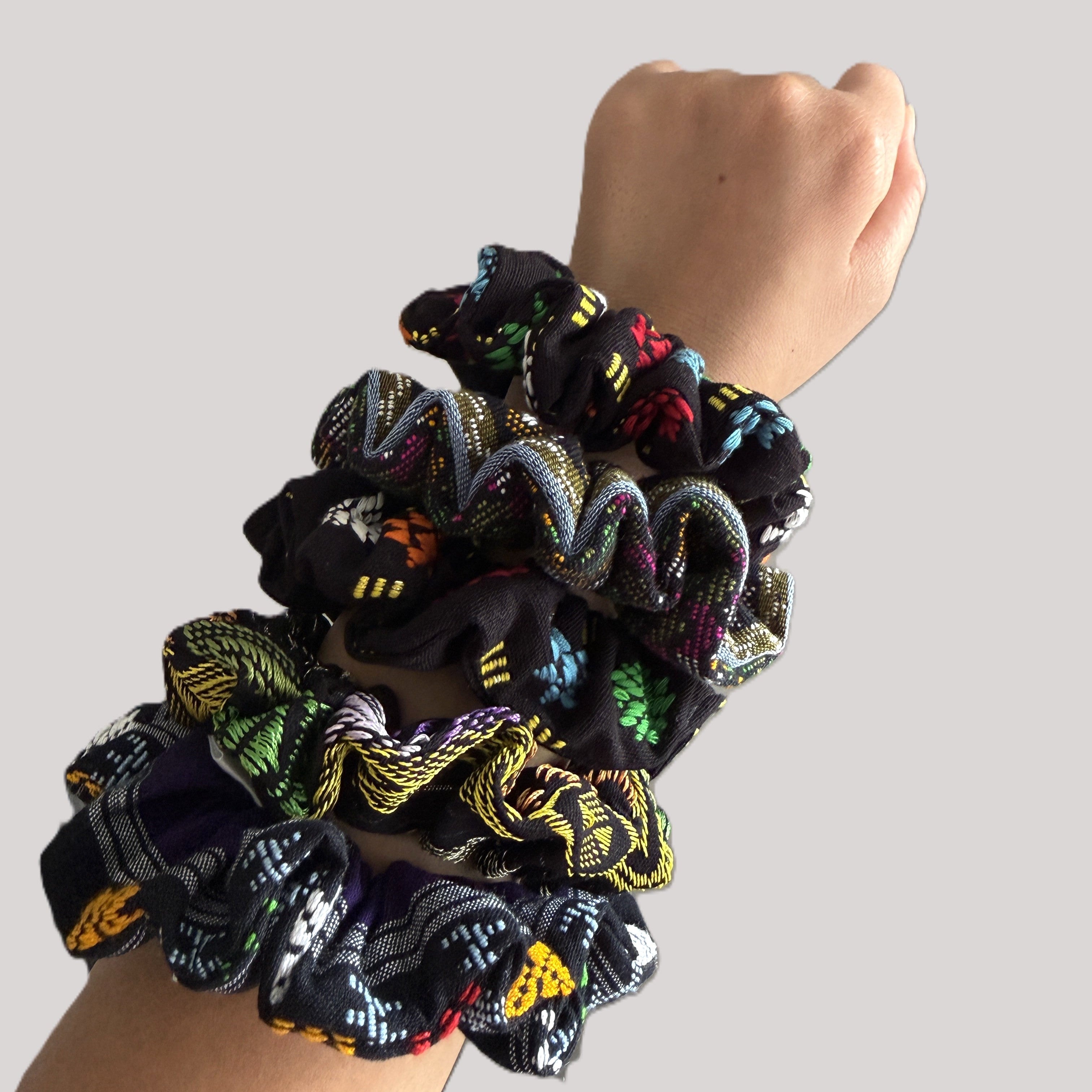 Ivy Plum Hand Woven Scrunchie