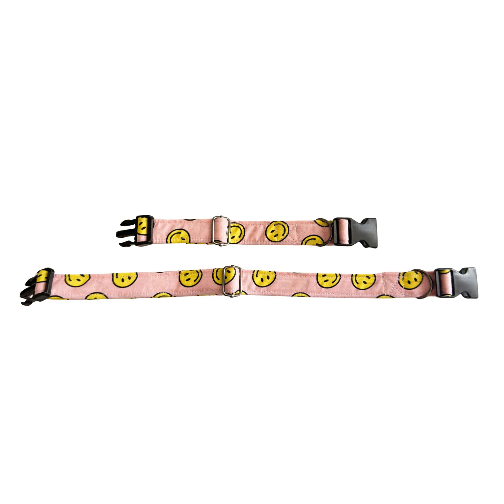 Pink Smiley Print Collars