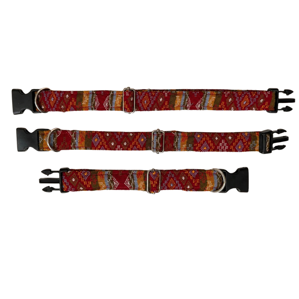 Red Burmese Chin Textile Collar