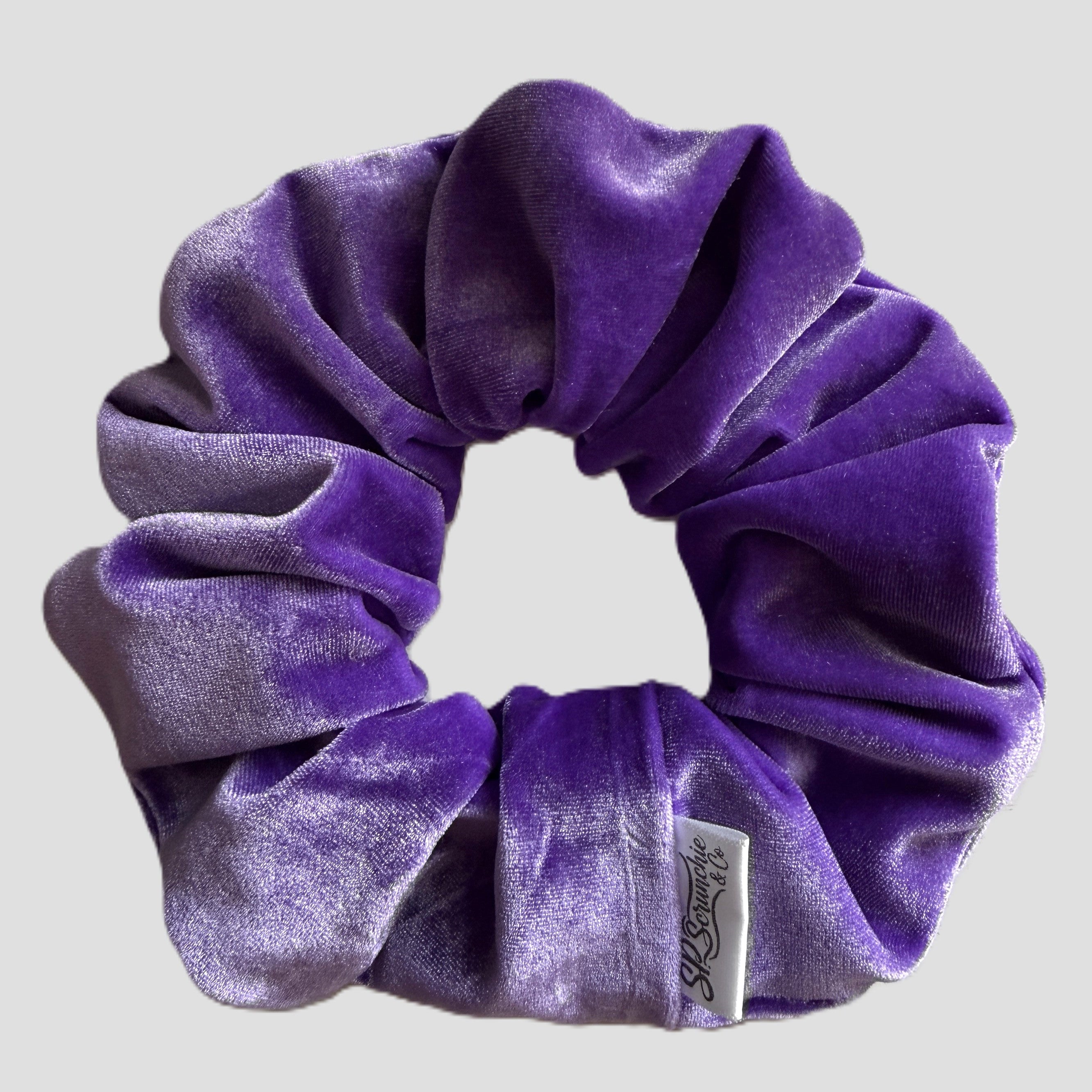 Purple Velvet Scrunchie