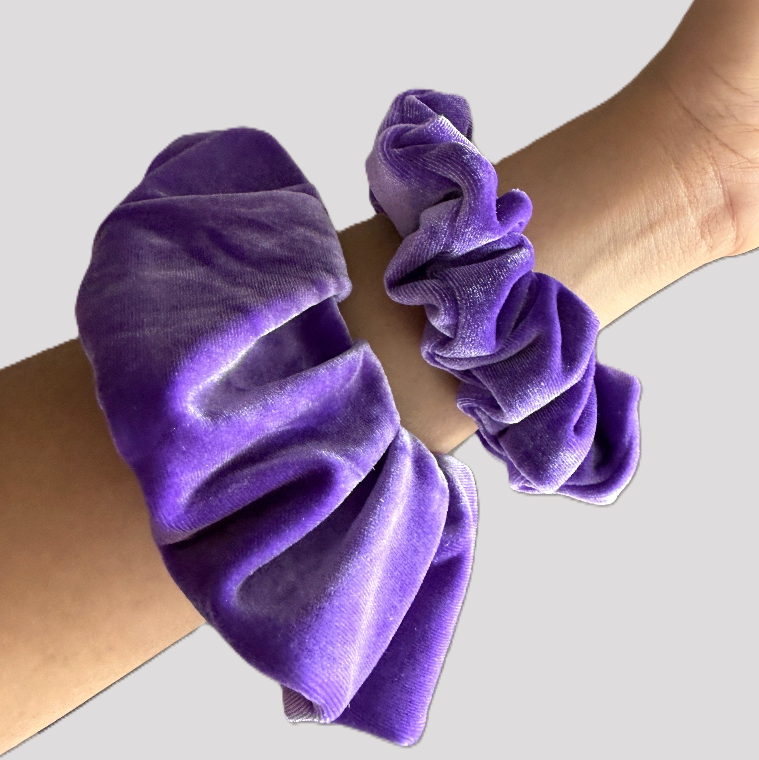 Purple Velvet Scrunchie
